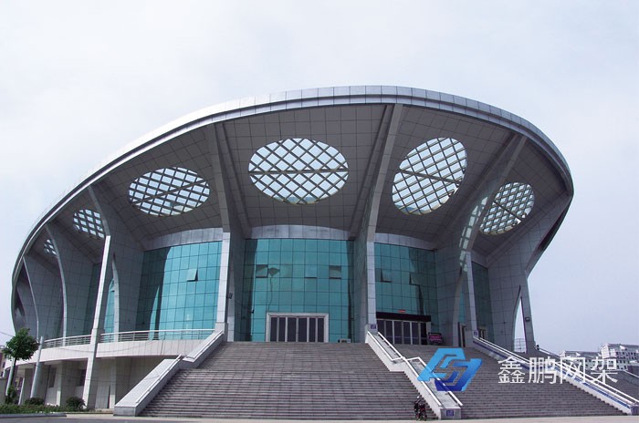 河南信陽羅山縣體育館網架案例