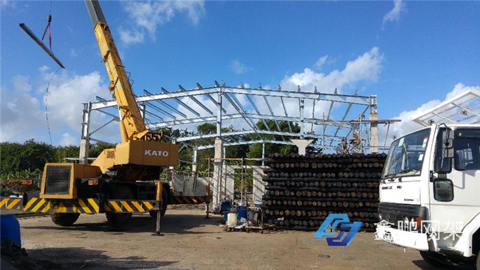 毛里求斯倉庫施工現場